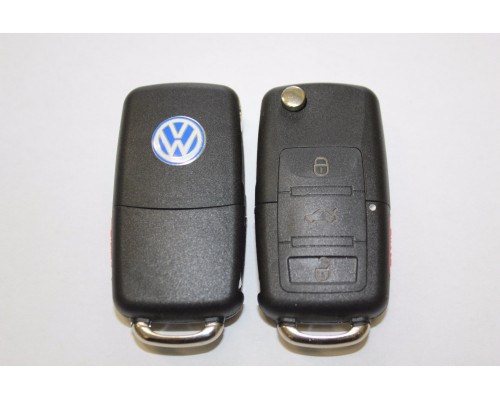 Корпус выкидного ключа VW Touareg 3+1